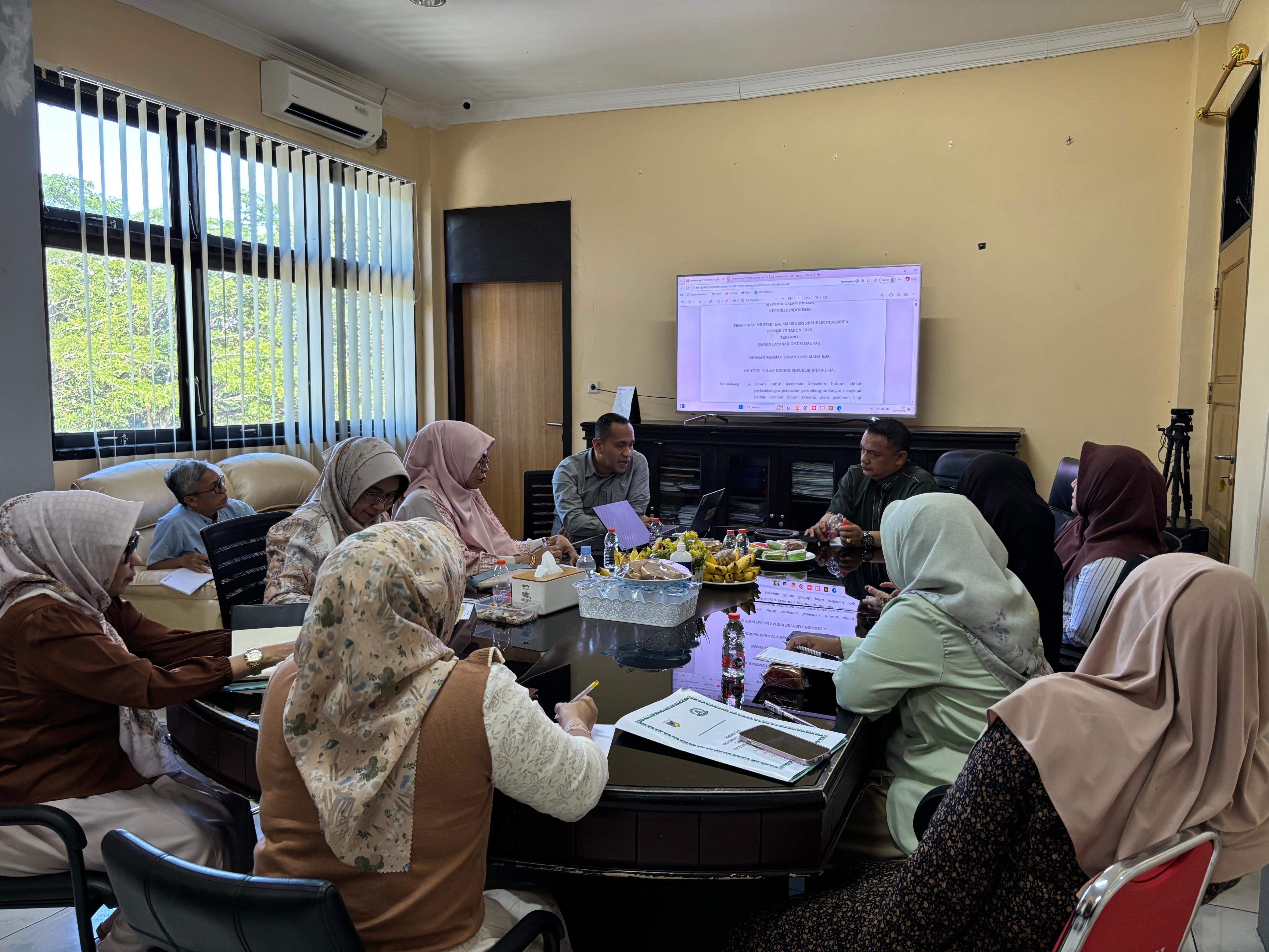 RSUD Undata Gelar Sosialisasi BLUD Bersama TAPD Provinsi Sulawesi Tengah